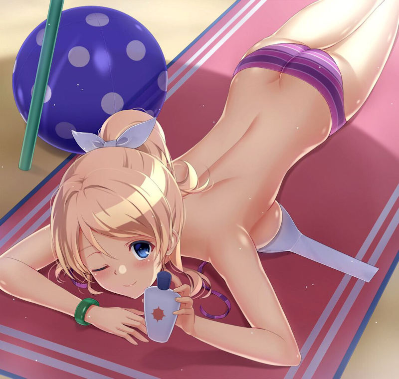 うつ伏せ お尻 二次元 寝尻 エロ画像【37】