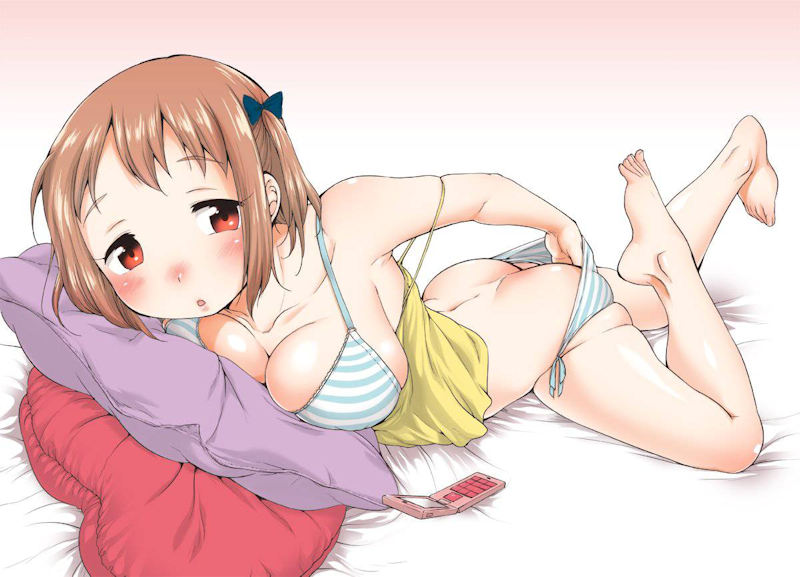 うつ伏せ お尻 二次元 寝尻 エロ画像【46】