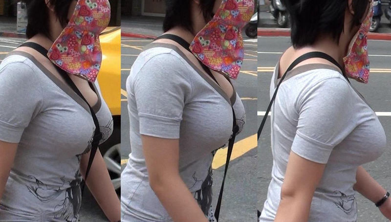 おっぱい 着衣巨乳 横乳 エロ画像【81】