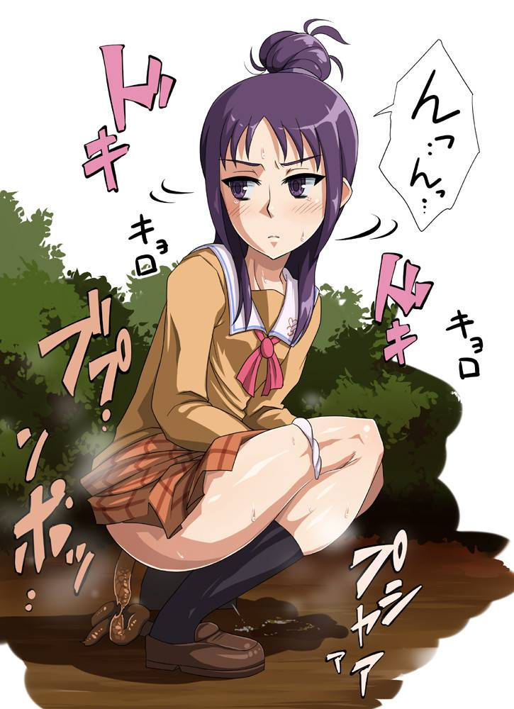 うんち おしっこ 同時 二次元 エロ画像【12】