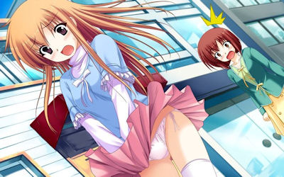 風パンチラは二次元ではお約束のエロ画像 ③