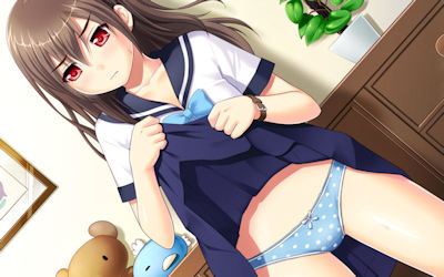 恥ずかしいのを我慢して強がる二次元羞恥画像 ②