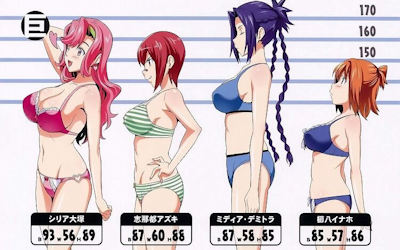 女子のおっぱいを乳比べで比較した二次画像 ③