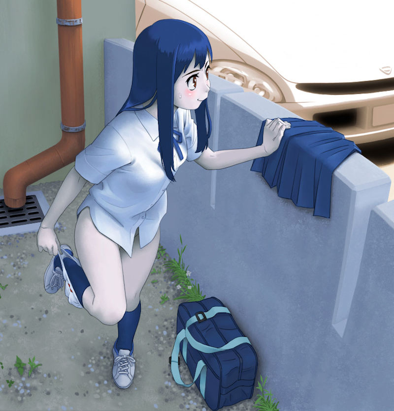 野外 着替え 屋外 脱衣 二次元 エロ画像【9】