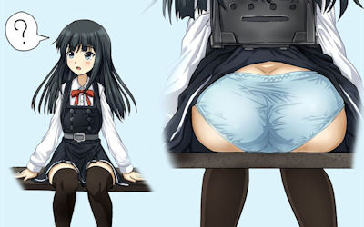 JKパンチラあるある！バッグにスカート引っ掛ける二次画像 ④