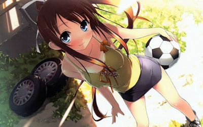 サッカーしてるスポーツ女子の二次エロ画像 ③