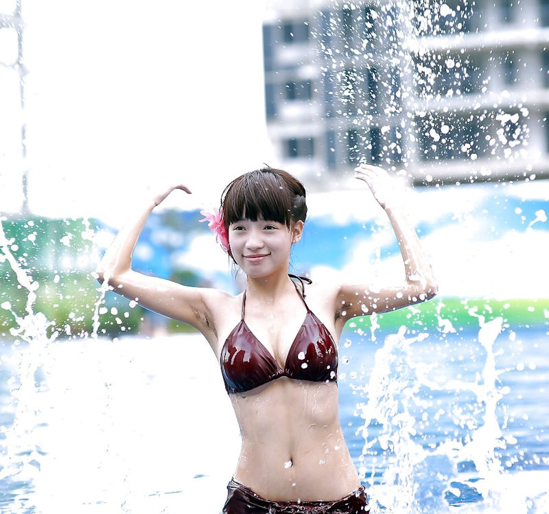 水着 ワキ 脇毛 未処理 エロ画像【34】