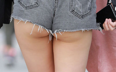 ホットパンツ街撮り（お尻ハミケツ）画像集 ①