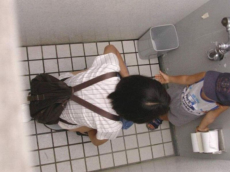 和式便所のトイレ内（アングル別）画像