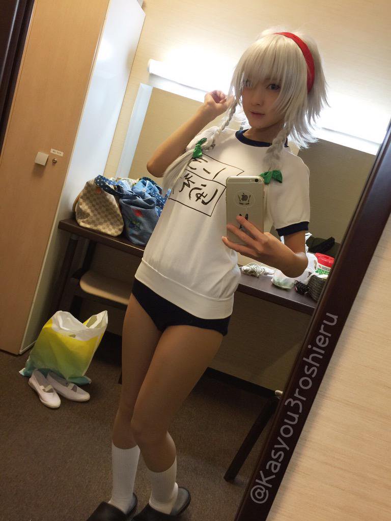 ブルマ 美女 体操服 自撮り エロ画像【26】