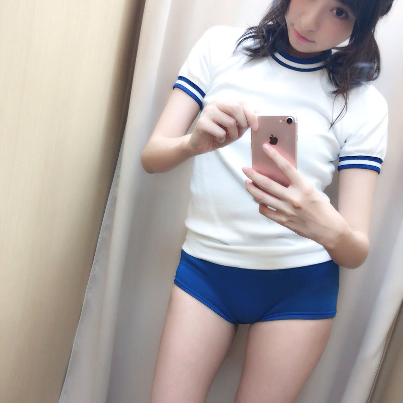 ブルマ 美女 体操服 自撮り エロ画像【41】