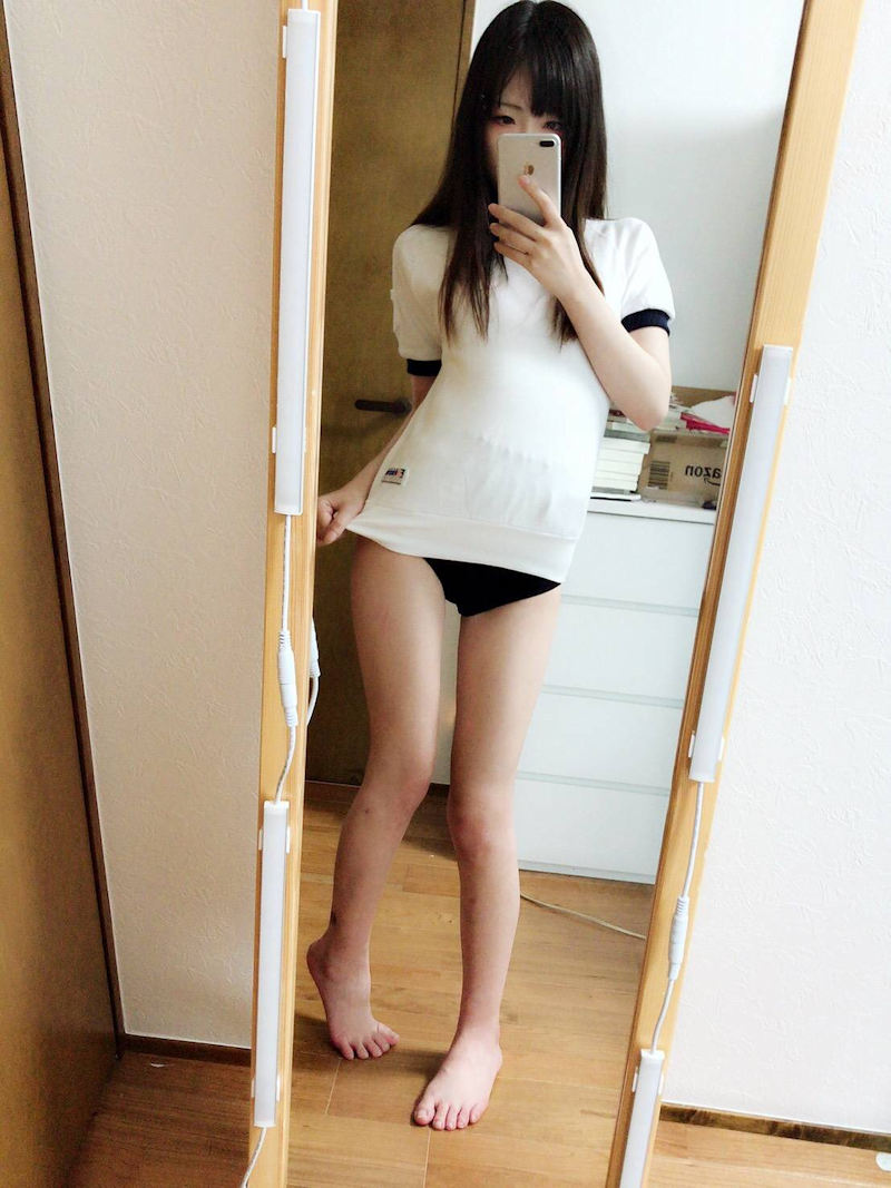 ブルマ 美女 体操服 自撮り エロ画像【47】