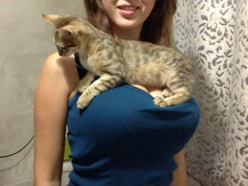 ボインな熟女の着衣巨乳エロ画像