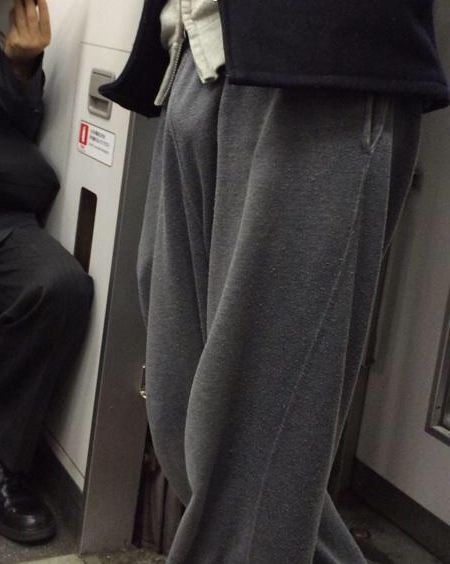 電車内立ちもっこりのエロ画像 【39】