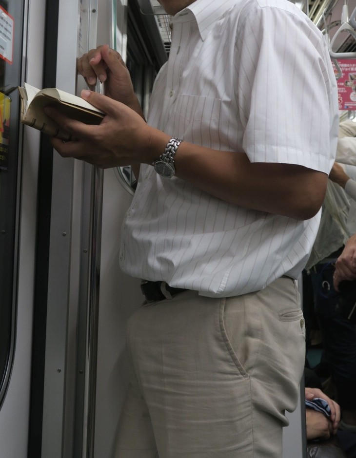 電車内立ちもっこりのエロ画像 【45】