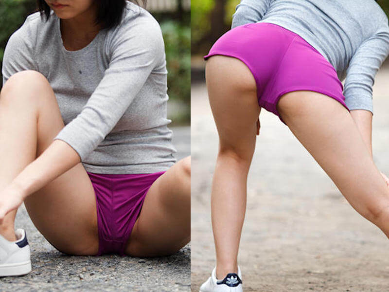 スポーツウェア着用女子のエロ画像
