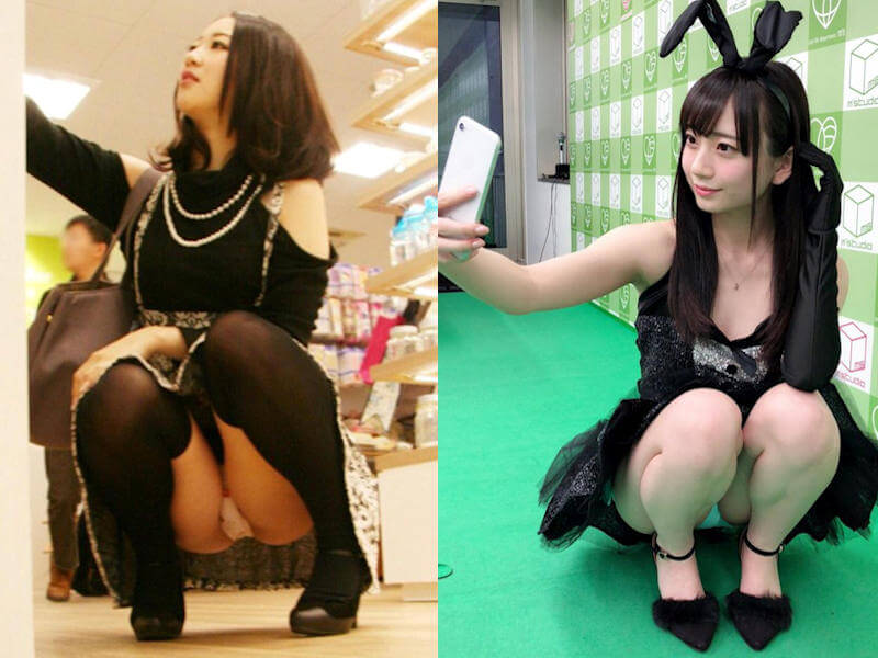 しゃがみパンチラ激シコ画像100連発