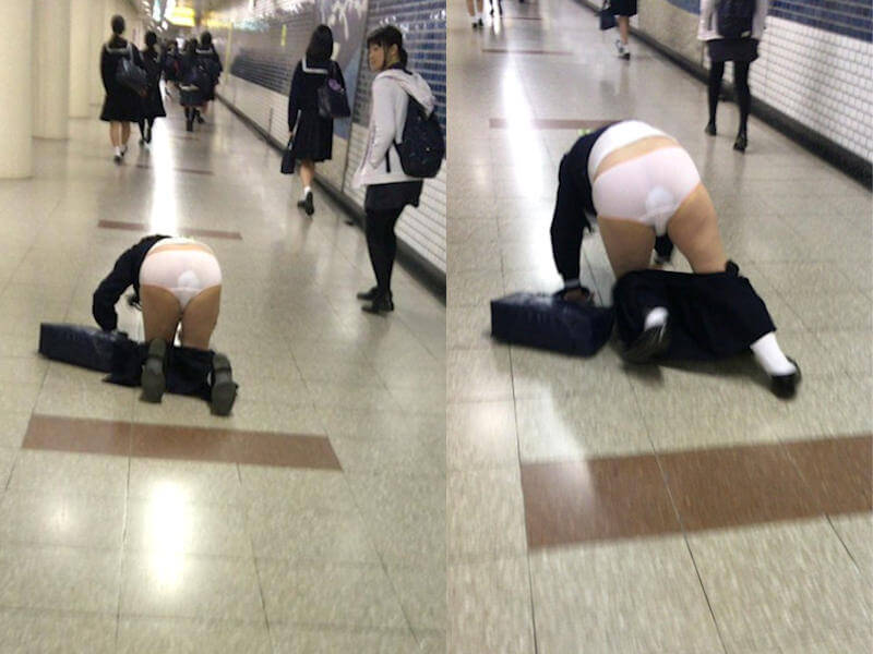 超恥ずかしいハプニングのエロ画像 