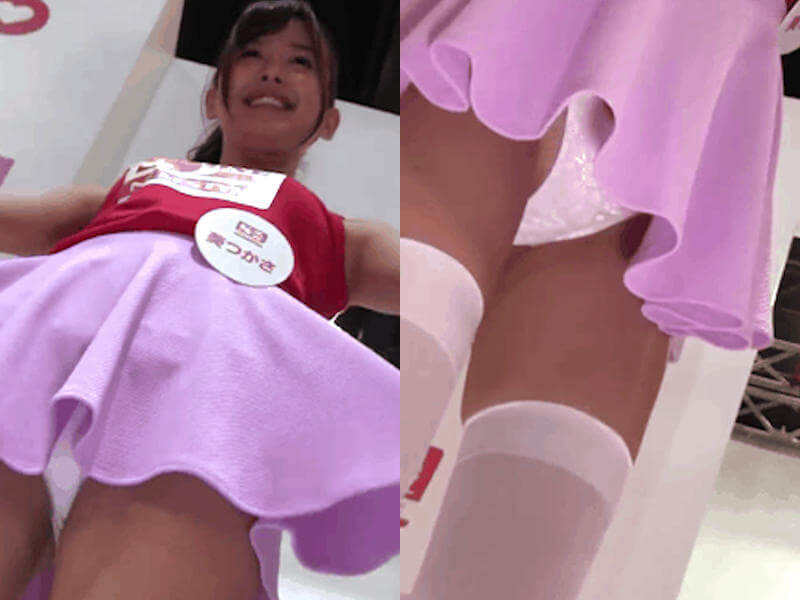 パンチラ不可避なローアングルのエロ画像 