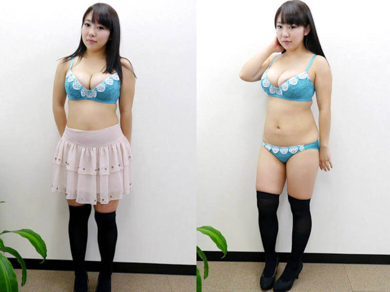 ムチムチっとした下着姿のエロ画像