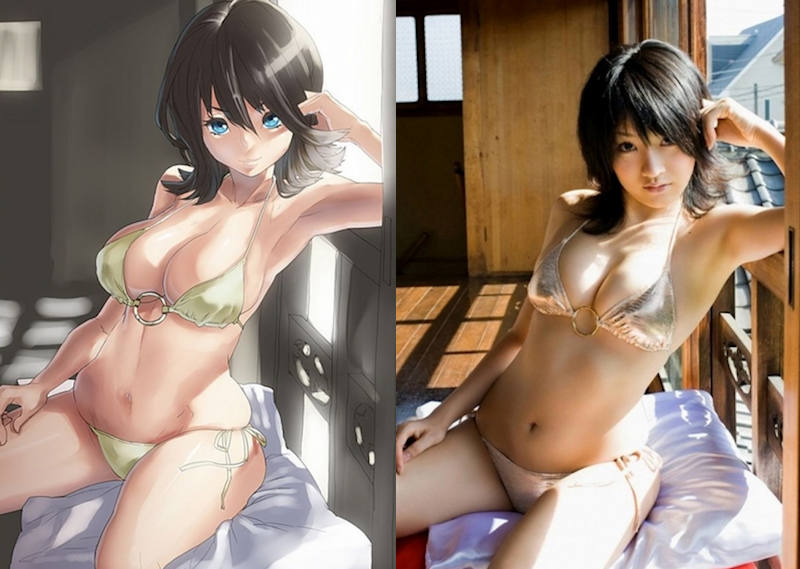 二次元 三次元 比較 エロ画像 【39】