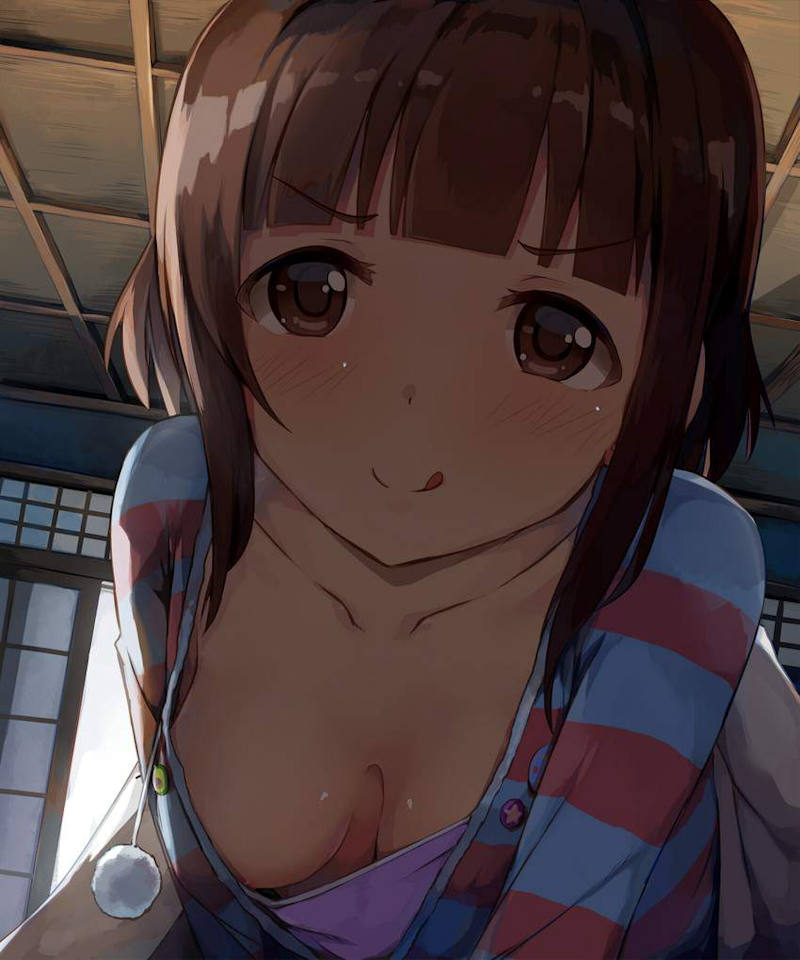 胸チラ 巨乳 二次元エロ画像 【5】