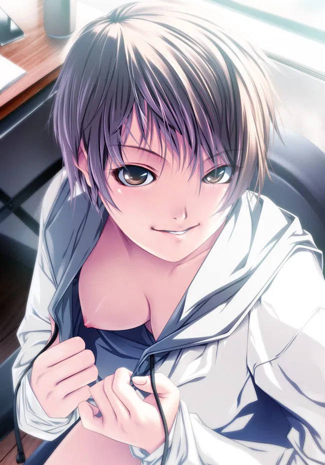 胸チラ 巨乳 二次元エロ画像 【19】
