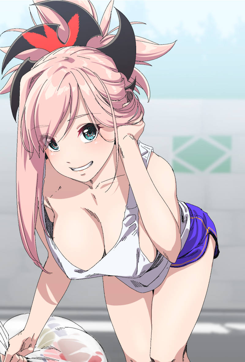 胸チラ 巨乳 二次元エロ画像 【25】
