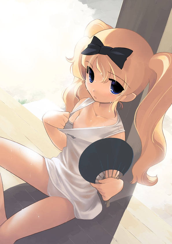 胸チラ 貧乳 二次元エロ画像 【48】