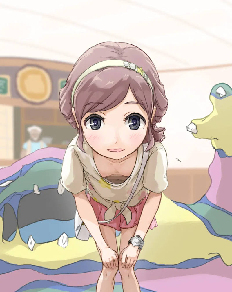 胸チラ 貧乳 二次元エロ画像 【49】
