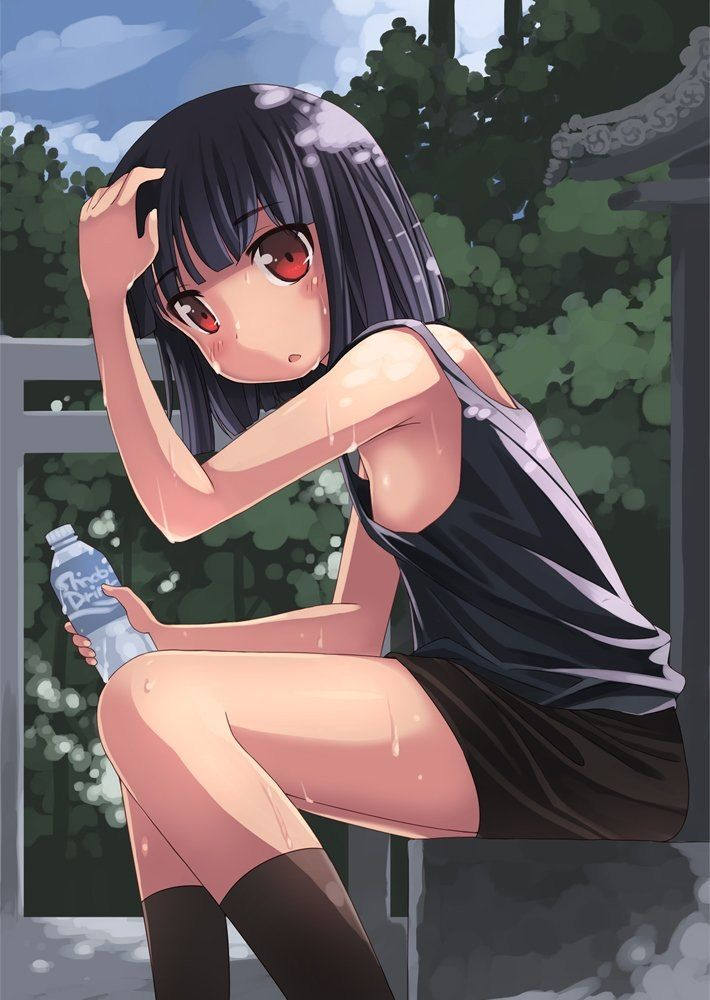 胸チラ 貧乳 二次元エロ画像 【59】