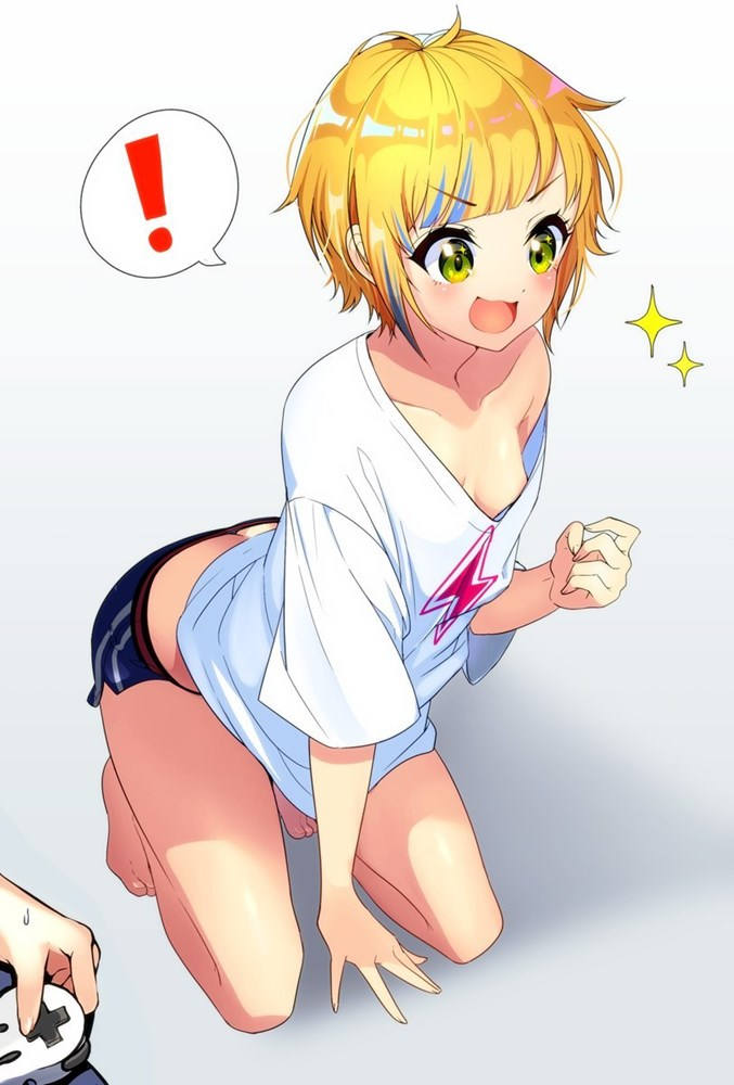 胸チラ 貧乳 二次元エロ画像 【61】