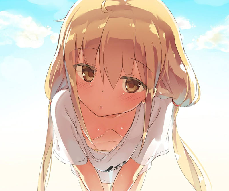 胸チラ 貧乳 二次元エロ画像 【63】