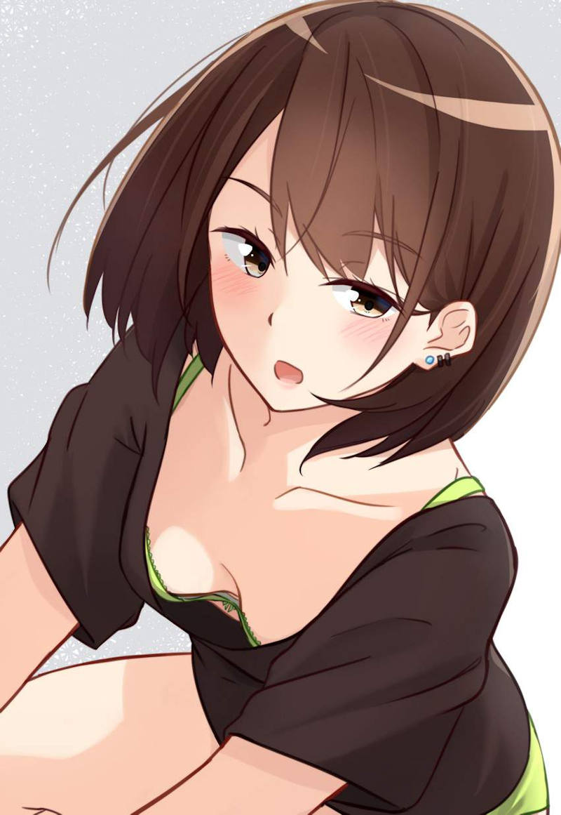 胸チラ 貧乳 二次元エロ画像 【64】