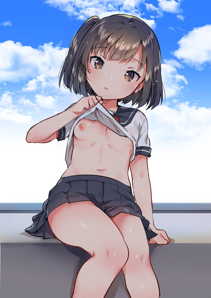 おっぱい 片乳 二次元エロ画像 【65】