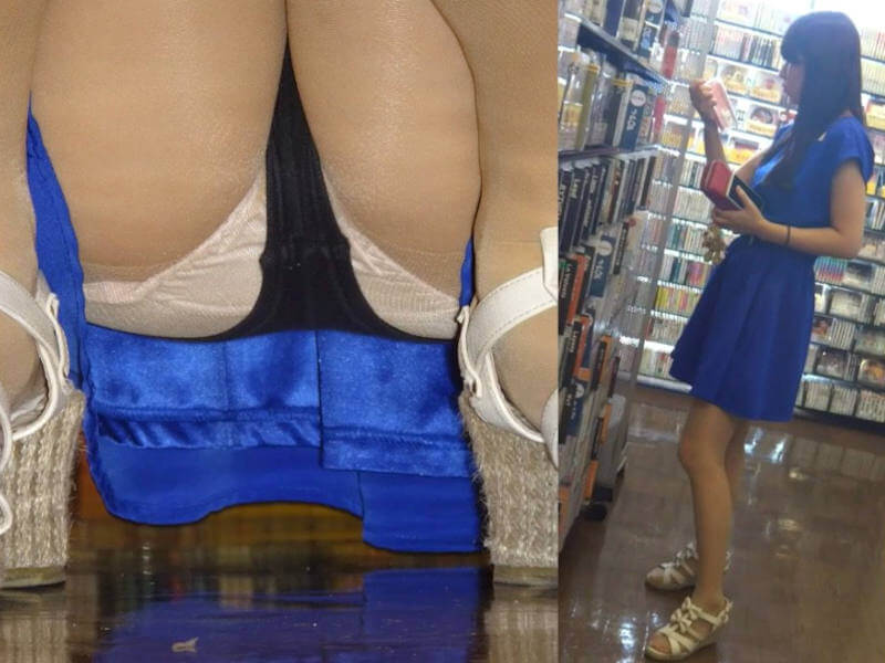棚下から失敬したパンチラエロ画像 