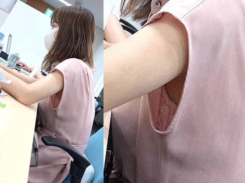 薄着女子の隙間胸チラエロ画像