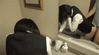 鏡 セックス GIF エロ画像 【7】