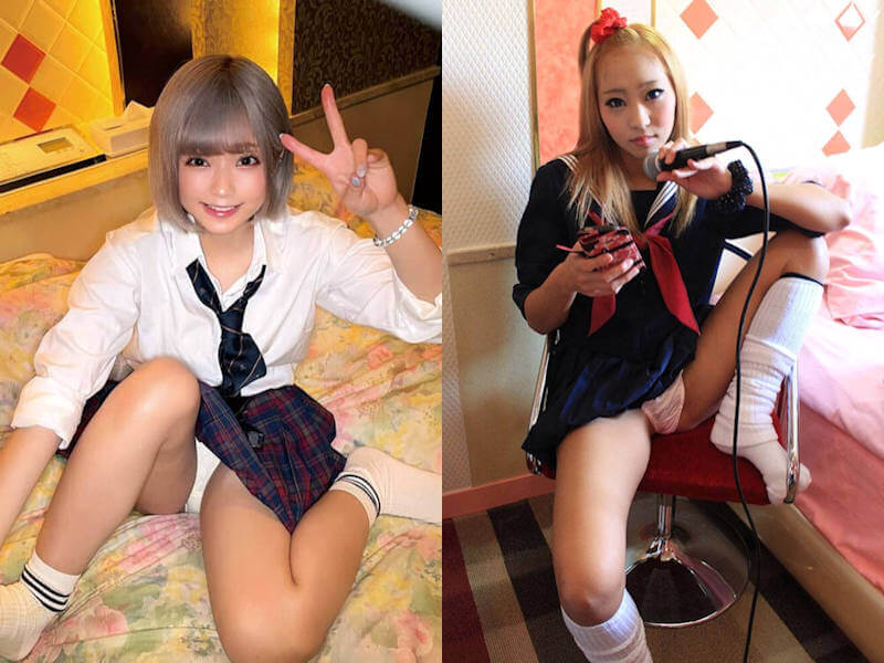 軽そうな制服ギャルのエロ画像