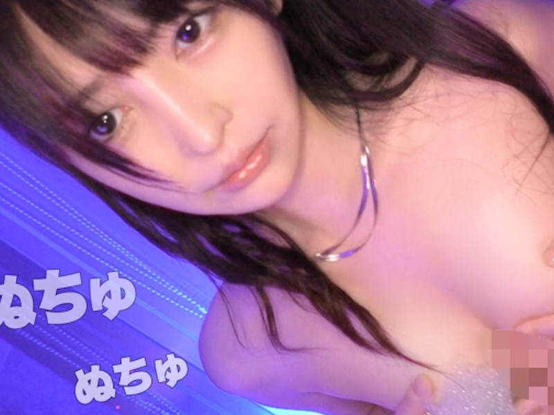 可愛いのにビッチな黒髪美女の中出しAV