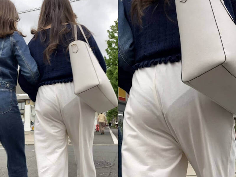 透けパンのエロ画像 パンツ透け透け100選