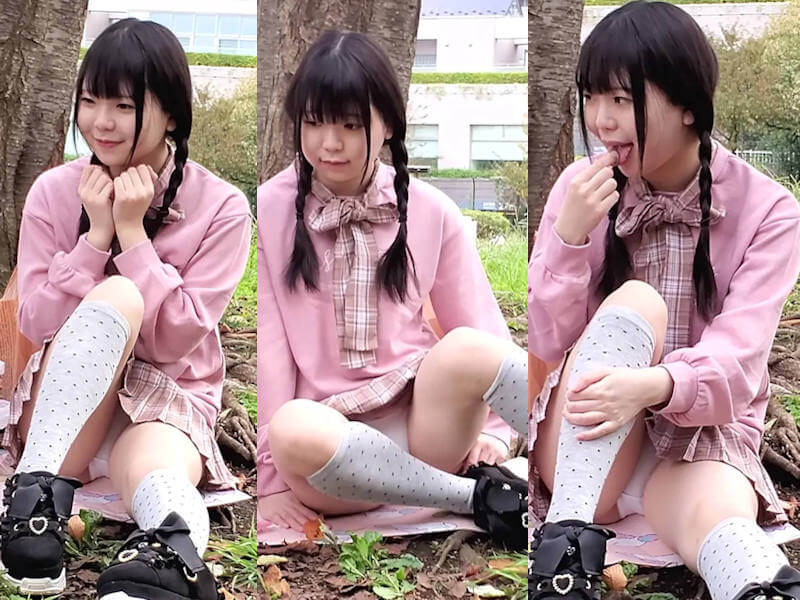 可愛い三つ編み女子のエロ画像