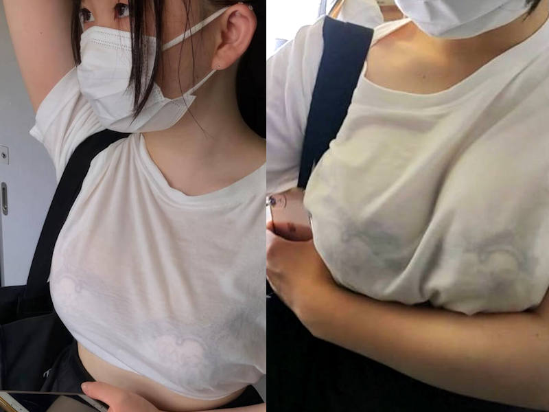 透けブラ画像 エロい服越しブラジャー100選