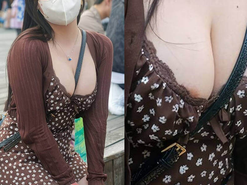 乳輪さんポロリのエロ画像