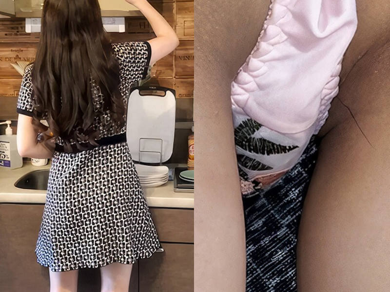 掃除中のパンチラエロ画像