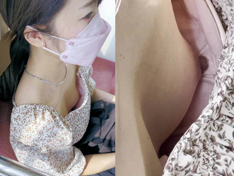 めちゃエロい胸チラ画像 100連発