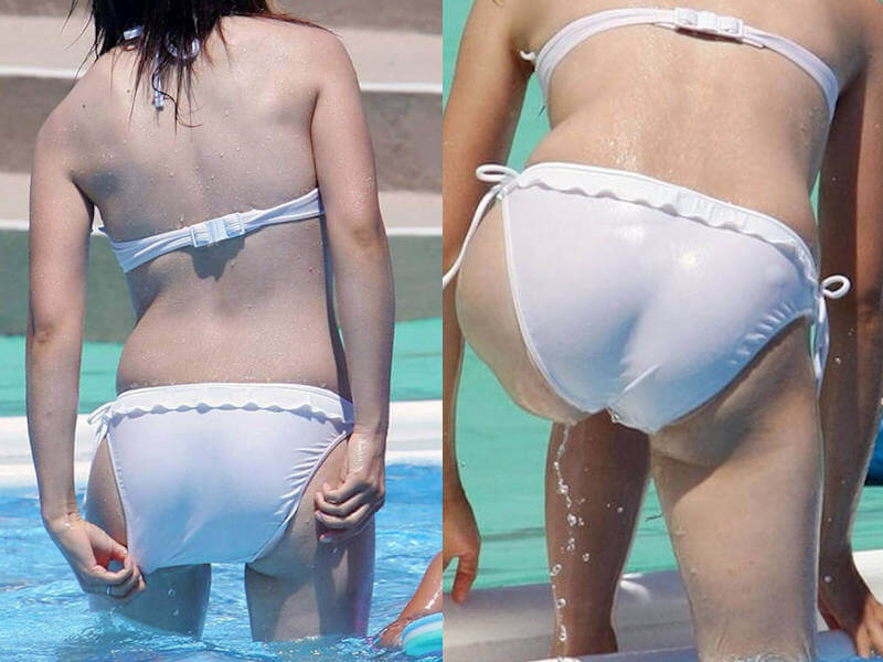 水着ママさんのエロ画像