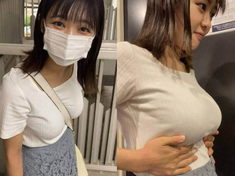 着衣巨乳の膨らみエロ画像