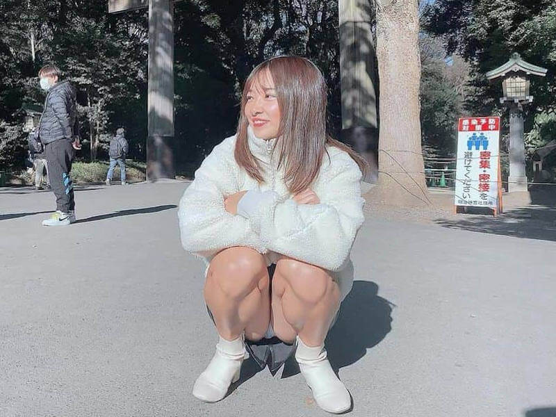 正月の初詣パンチラ画像