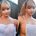 タオル 乳首 透け エロ画像